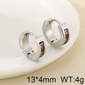 Stainless Steel Stone&Crystal Earring - KE120229-XY