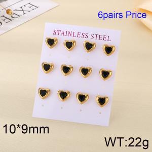 Stainless Steel Stone&Crystal Earring - KE120233-HR