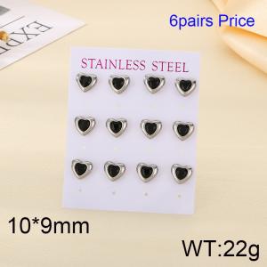 Stainless Steel Stone&Crystal Earring - KE120234-HR