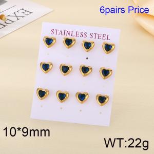 Stainless Steel Stone&Crystal Earring - KE120239-HR
