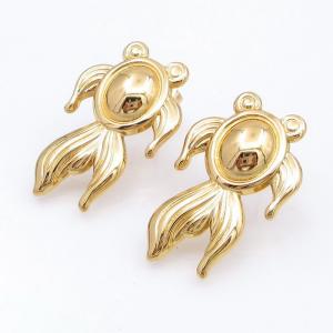 SS Gold-Plating Earring - KE120281-SP