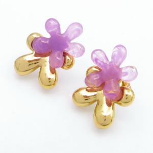 SS Gold-Plating Earring - KE120331-SP