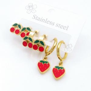 SS Gold-Plating Earring - KE120352-SP