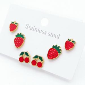 SS Gold-Plating Earring - KE120354-SP