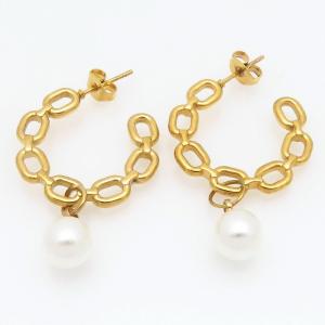 SS Gold-Plating Earring - KE120437-TLA
