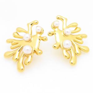 SS Gold-Plating Earring - KE120452-TLA