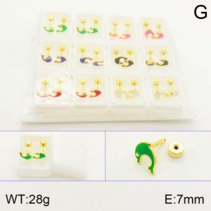 SS Gold-Plating Earring - KE120540-NT
