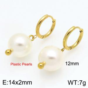 SS Gold-Plating Earring - KE120730-Z