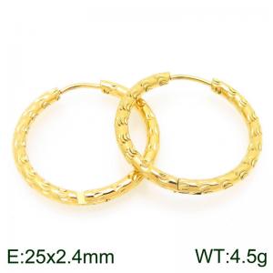 SS Gold-Plating Earring - KE120754-GC