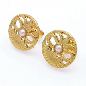 SS Gold-Plating Earring - KE120777-HF