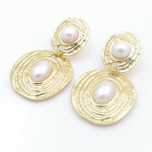 SS Gold-Plating Earring - KE120838-SP