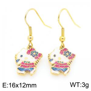 SS Gold-Plating Earring - KE120975-Z