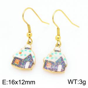 SS Gold-Plating Earring - KE120979-Z