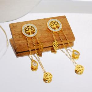 SS Gold-Plating Earring - KE120987-SXSJ