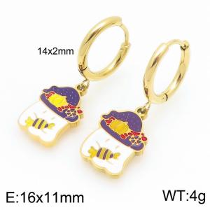 SS Gold-Plating Earring - KE121006-Z