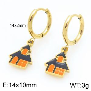 SS Gold-Plating Earring - KE121021-Z
