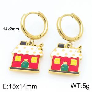 SS Gold-Plating Earring - KE121037-Z