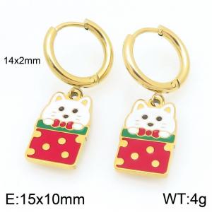 SS Gold-Plating Earring - KE121048-Z