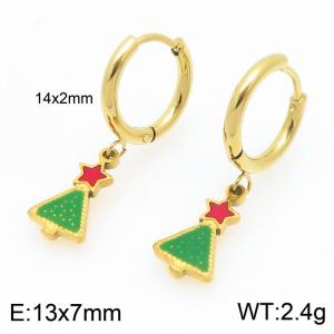 SS Gold-Plating Earring - KE121054-Z