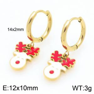 SS Gold-Plating Earring - KE121063-Z