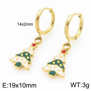 SS Gold-Plating Earring - KE121064-Z