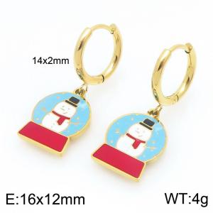 SS Gold-Plating Earring - KE121069-Z