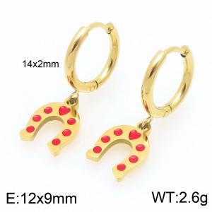 SS Gold-Plating Earring - KE121071-Z