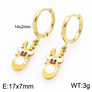 SS Gold-Plating Earring - KE121076-Z