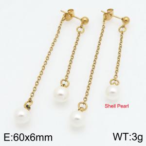 SS Gold-Plating Earring - KE122076-Z