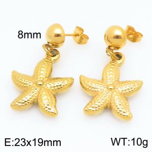 SS Gold-Plating Earring - KE122096-Z