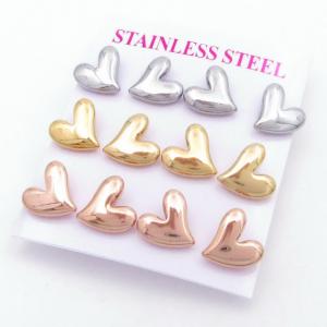 SS Rose Gold-Plating Earring - KE122139-HR