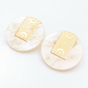 SS Gold-Plating Earring - KE122168-SP