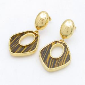 SS Gold-Plating Earring - KE122176-SP