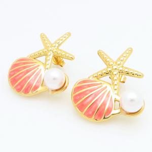 SS Gold-Plating Earring - KE122198-TLA