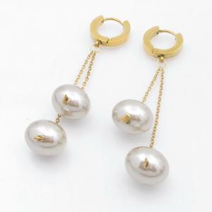 SS Gold-Plating Earring - KE122295-MW