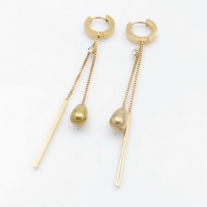 SS Gold-Plating Earring - KE122297-MW