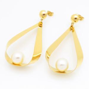 SS Gold-Plating Earring - KE122411-BI