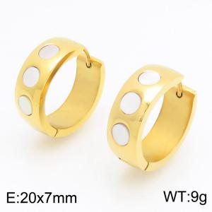 SS Gold-Plating Earring - KE122462-WM