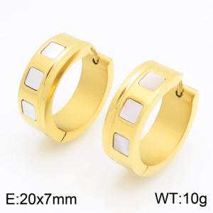 SS Gold-Plating Earring - KE122464-WM