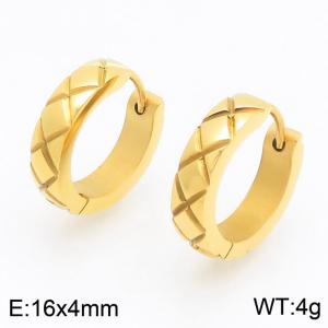 SS Gold-Plating Earring - KE122467-WM