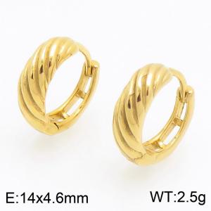 SS Gold-Plating Earring - KE122471-WM