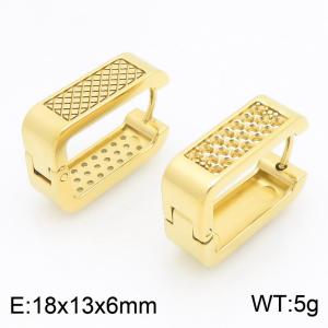SS Gold-Plating Earring - KE122477-WM