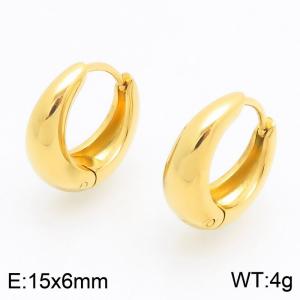 SS Gold-Plating Earring - KE122505-WM