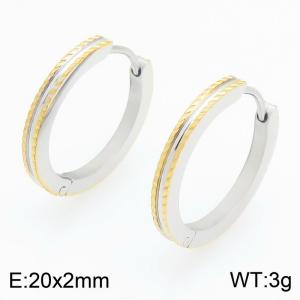 SS Gold-Plating Earring - KE122543-GC