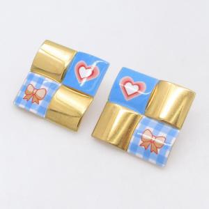 SS Gold-Plating Earring - KE122654-SP