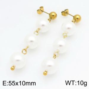 SS Gold-Plating Earring - KE122716-Z
