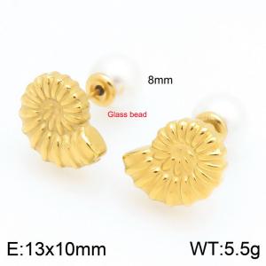 SS Gold-Plating Earring - KE122730-Z