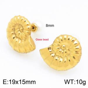 SS Gold-Plating Earring - KE122732-Z