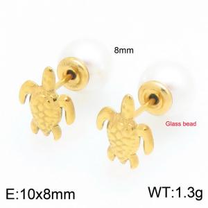 SS Gold-Plating Earring - KE122734-Z