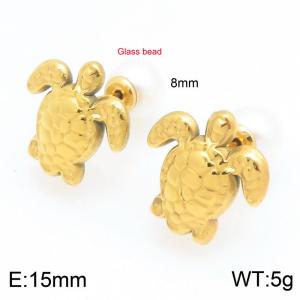 SS Gold-Plating Earring - KE122736-Z